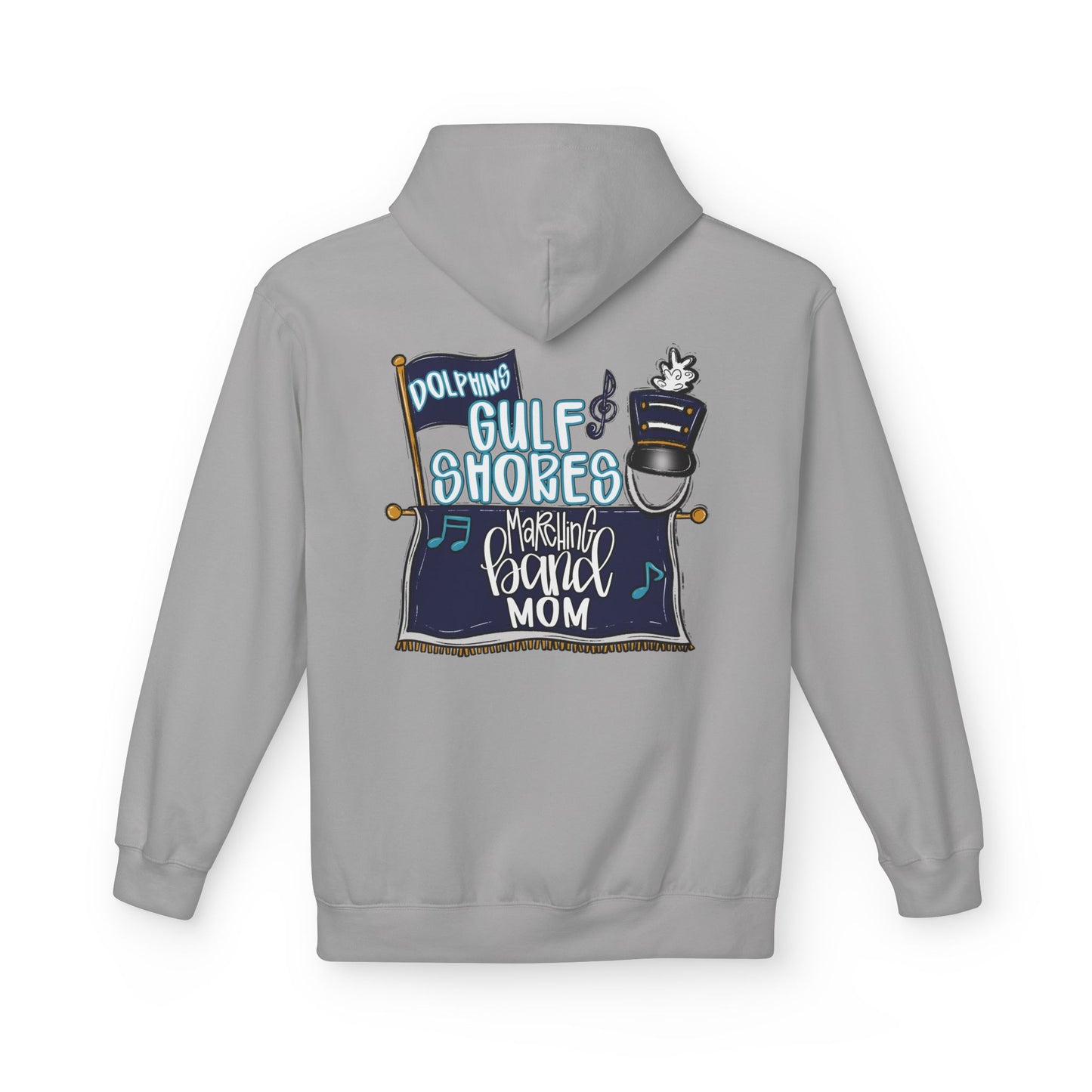 Adult Gulf Shores Marching Band Mom Hoodie - Gildan