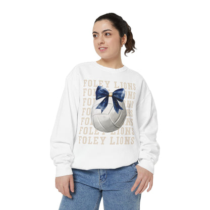 Foley Lions Volleyball Coquette Sweatshirt - Comfort Colors