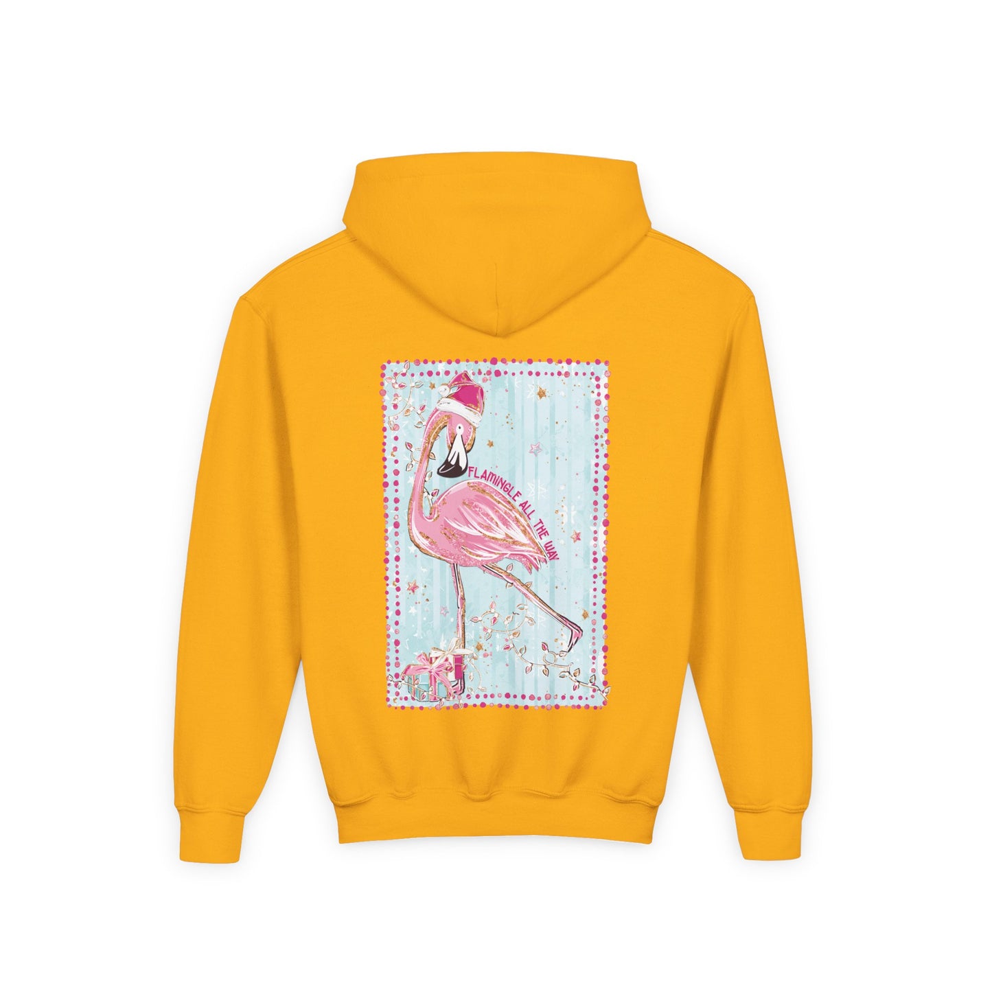 Flamingle All The Way Flamingo Hoodie - Gildan