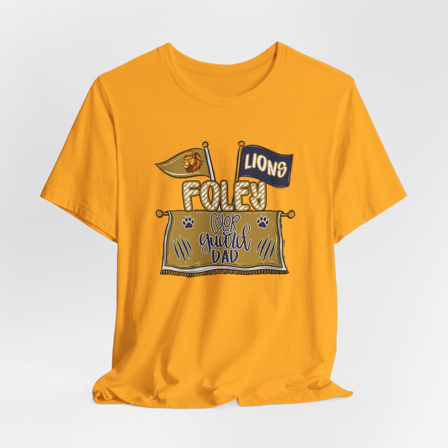 Adult Lions Color Guard Mom Tee - Bella Canvas