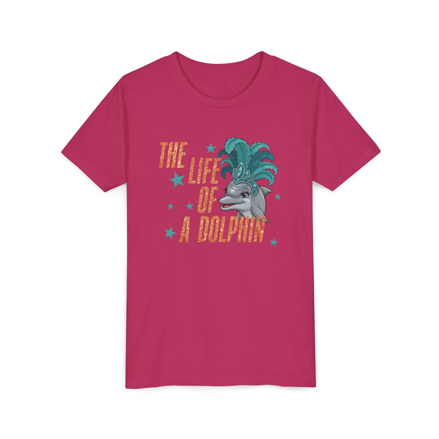 Life of a Dolphin Faux Glitter - Bella Canvas