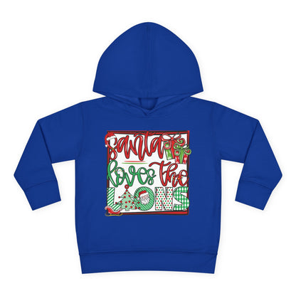 Santa Loves The Lions Toddler Hoodie
