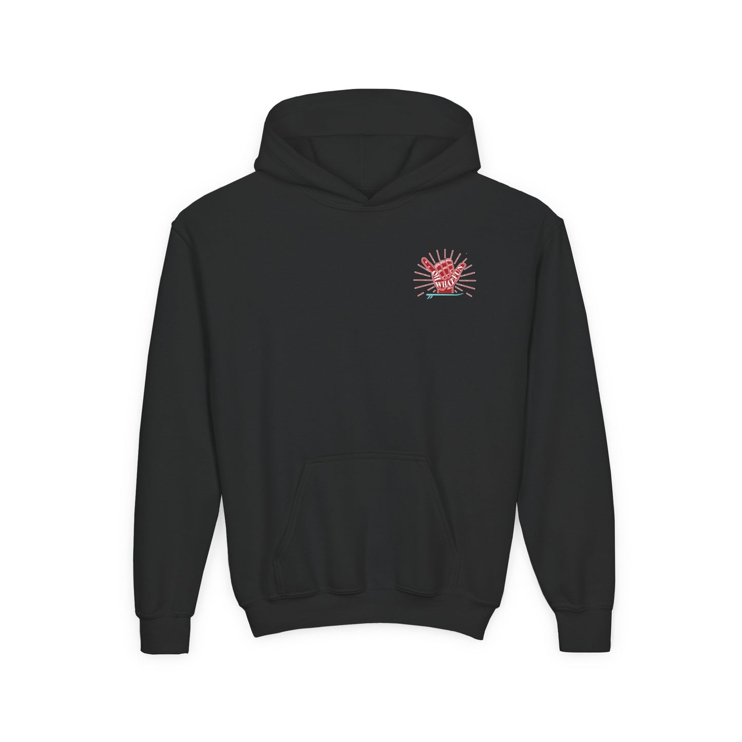 Youth Surfing Christmas Hoodie - Gildan