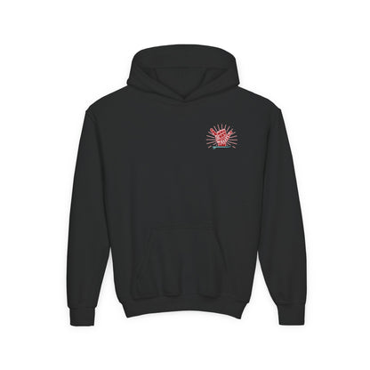 Youth Surfing Christmas Hoodie - Gildan