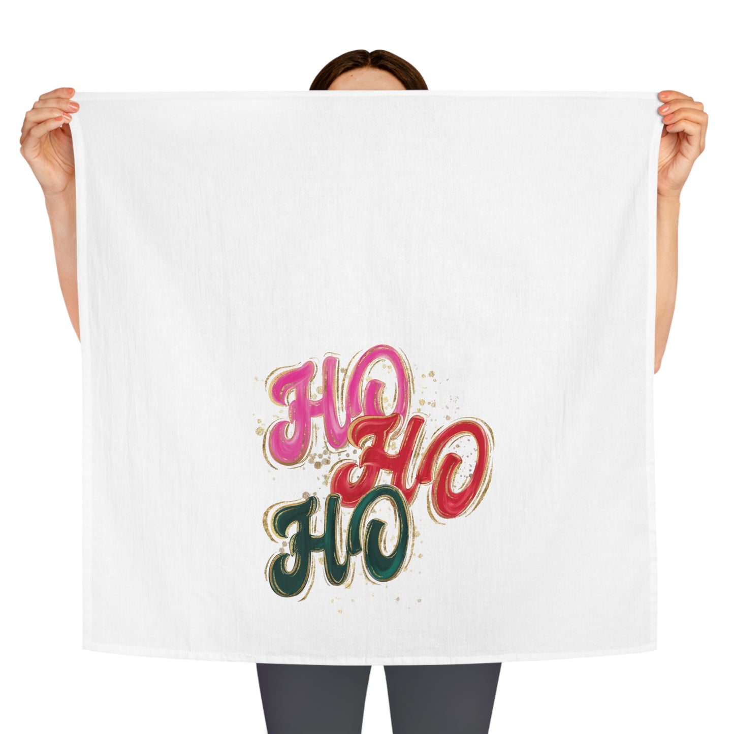 HO HO HO Holiday Tea Towel