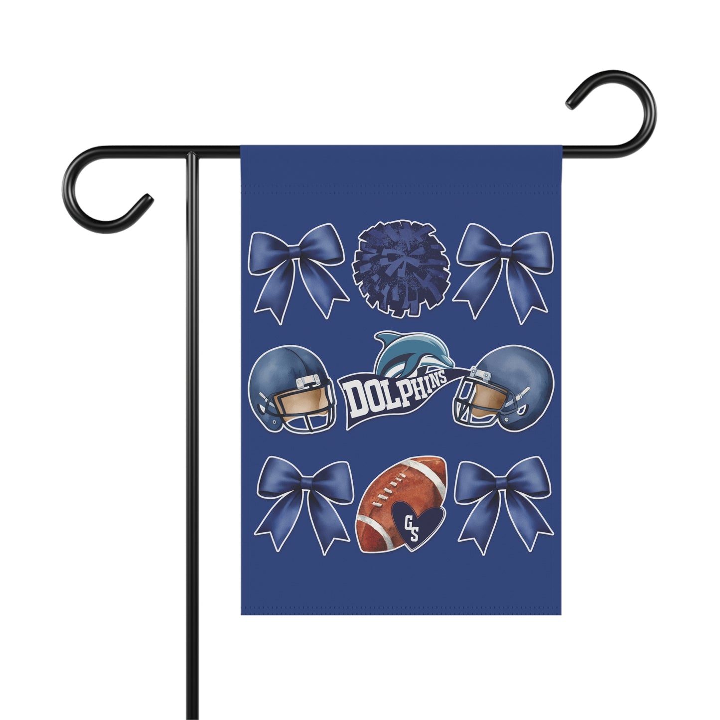 Dolphins Football & Cheer Garden Banner & Game Day Flag