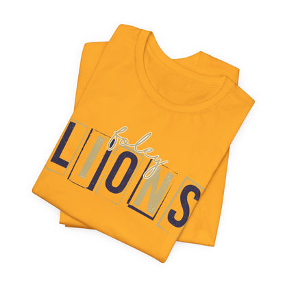 Lions Blocky Spirit Tee - Bella Canvas