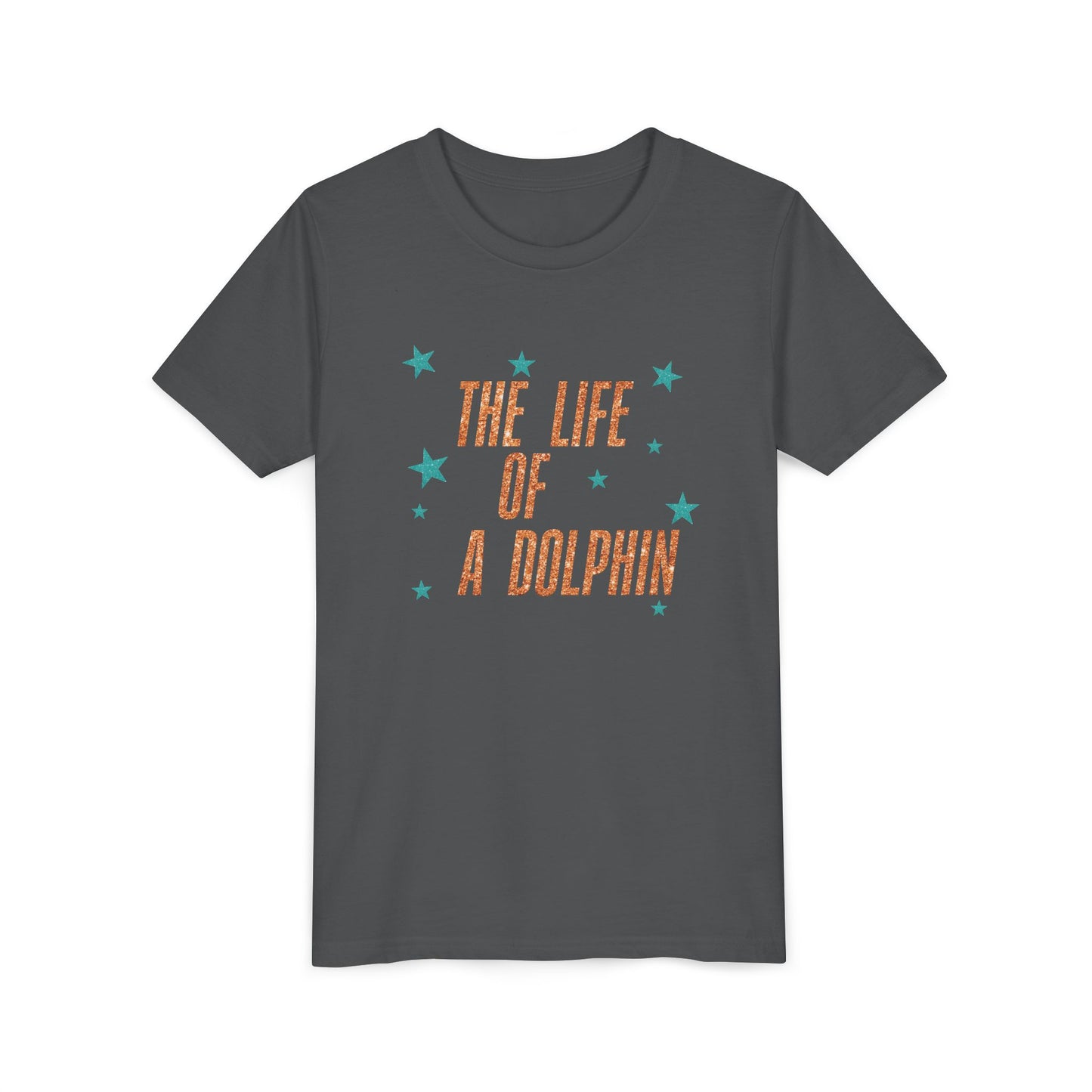 Life of a Dolphin Faux Glitter - Bella Canvas