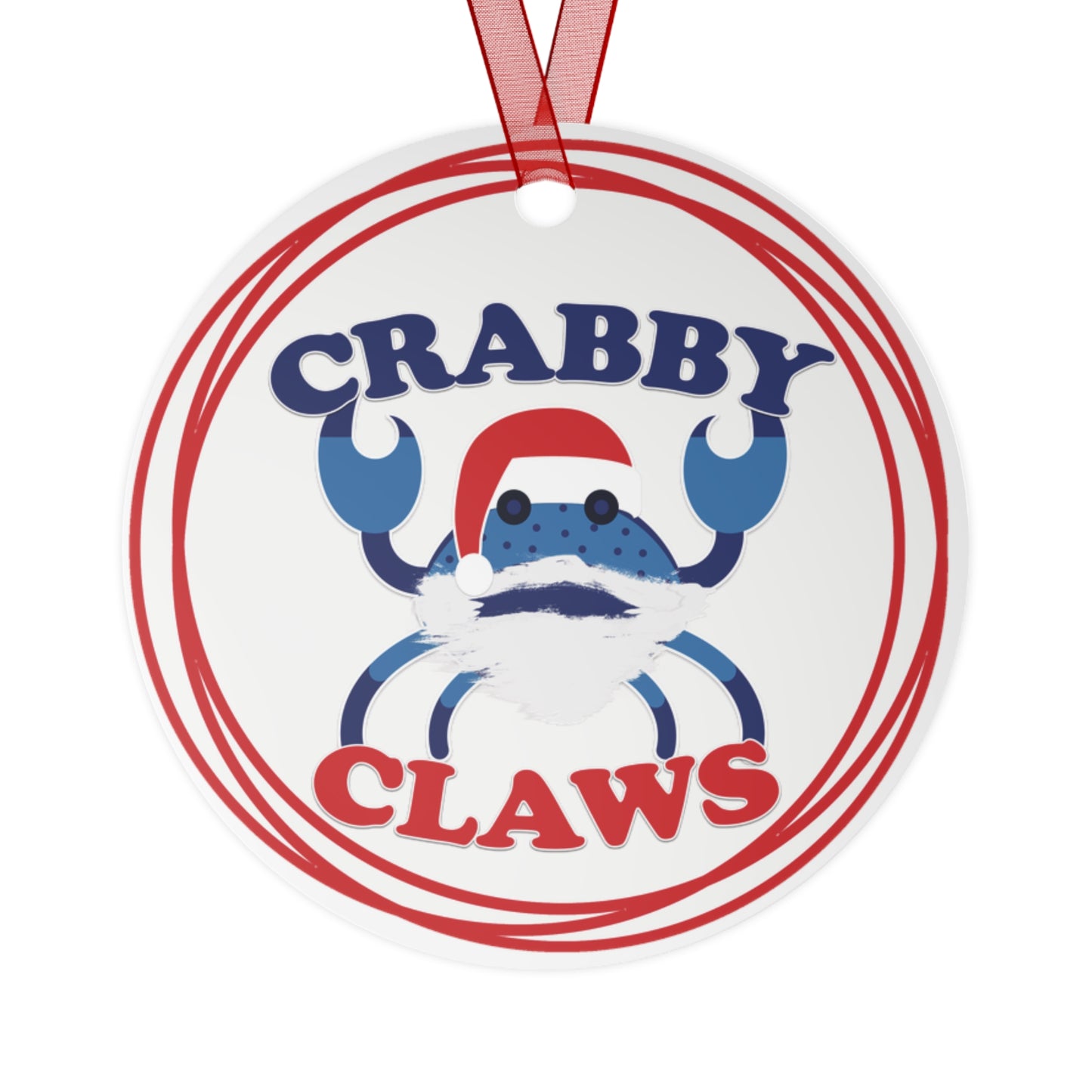 Crabby Claws Christmas Ornament