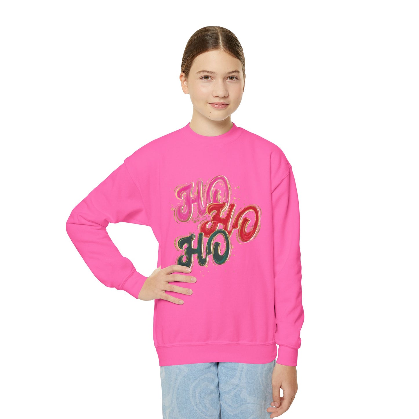Youth HO HO HO Sweatshirt Gildan