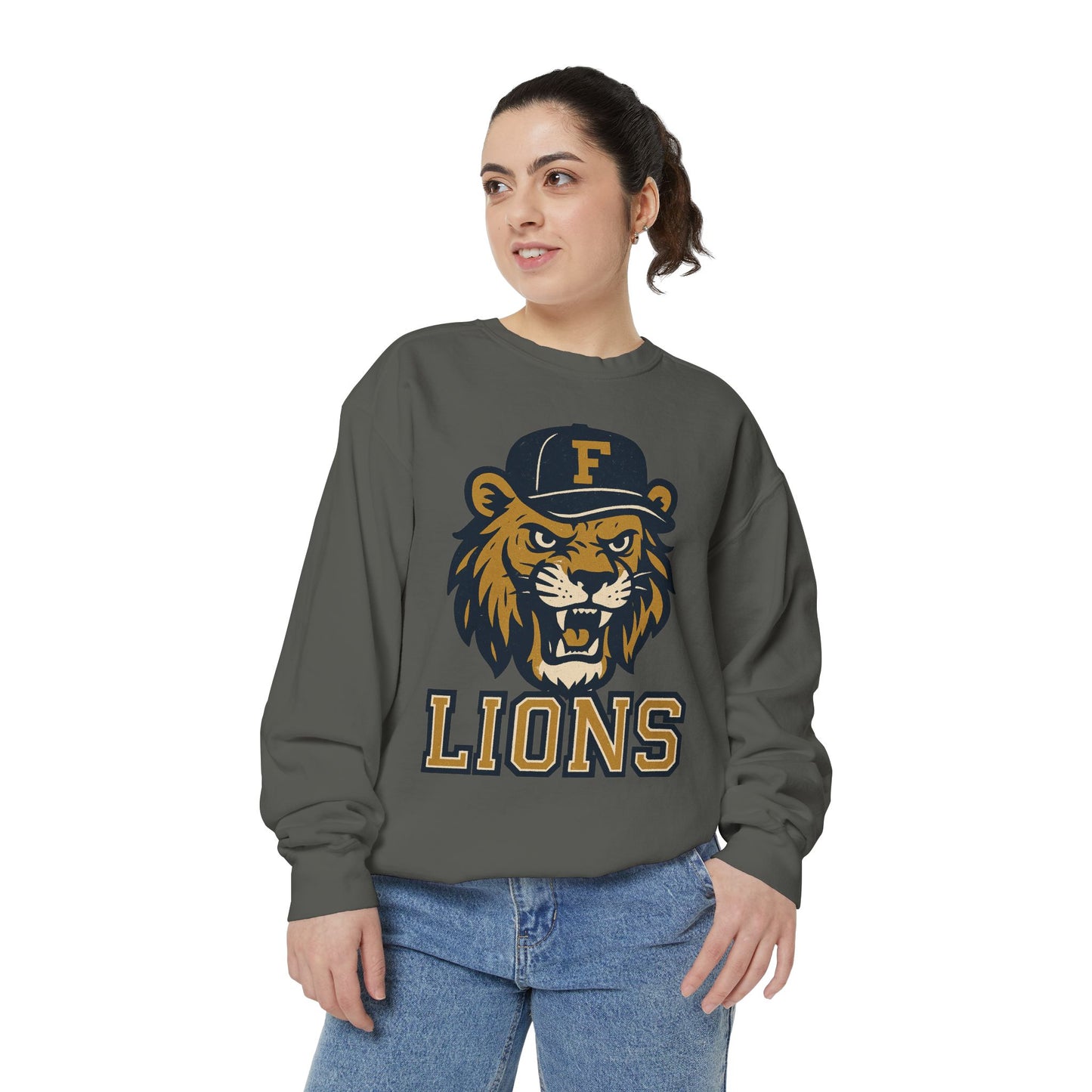 Adult Retro Roaring Lions Sweatshirt - Comfort Colors