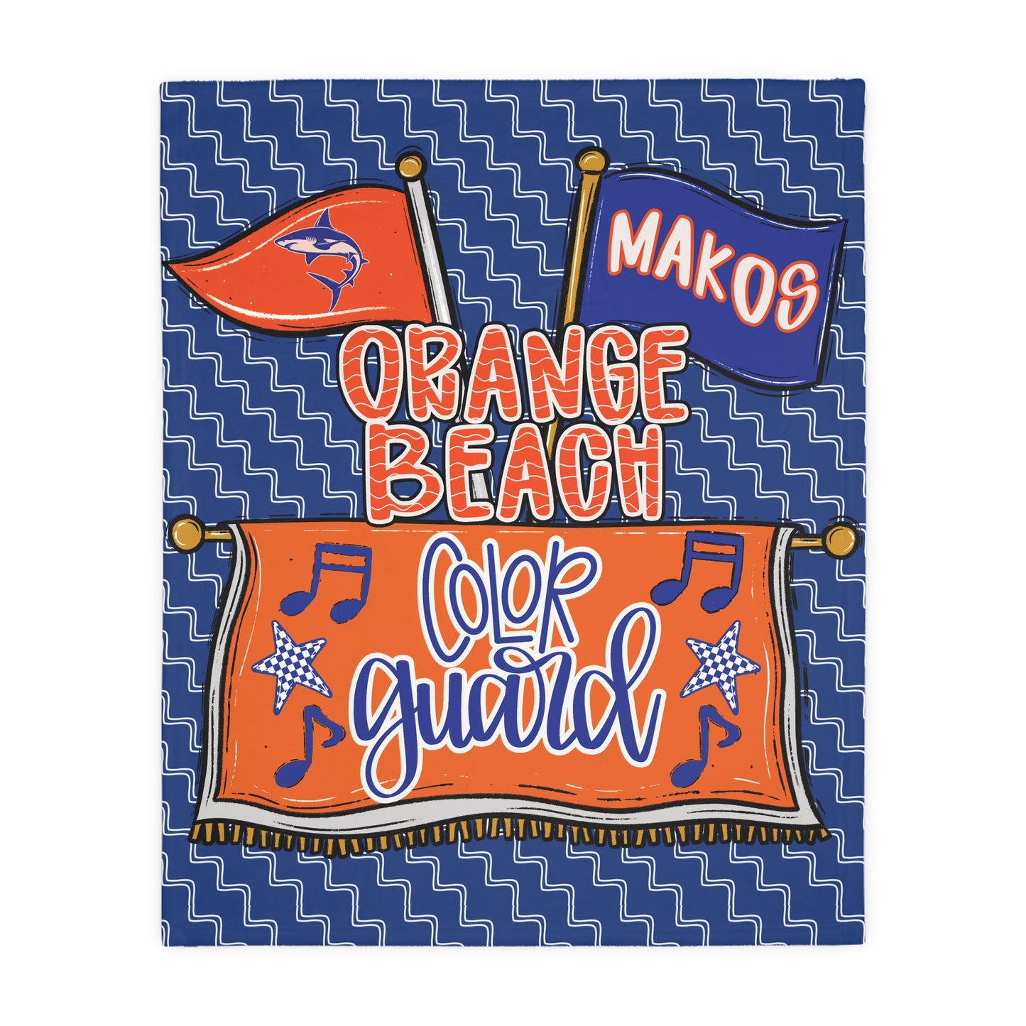 Makos Color Guard Plush Blanket