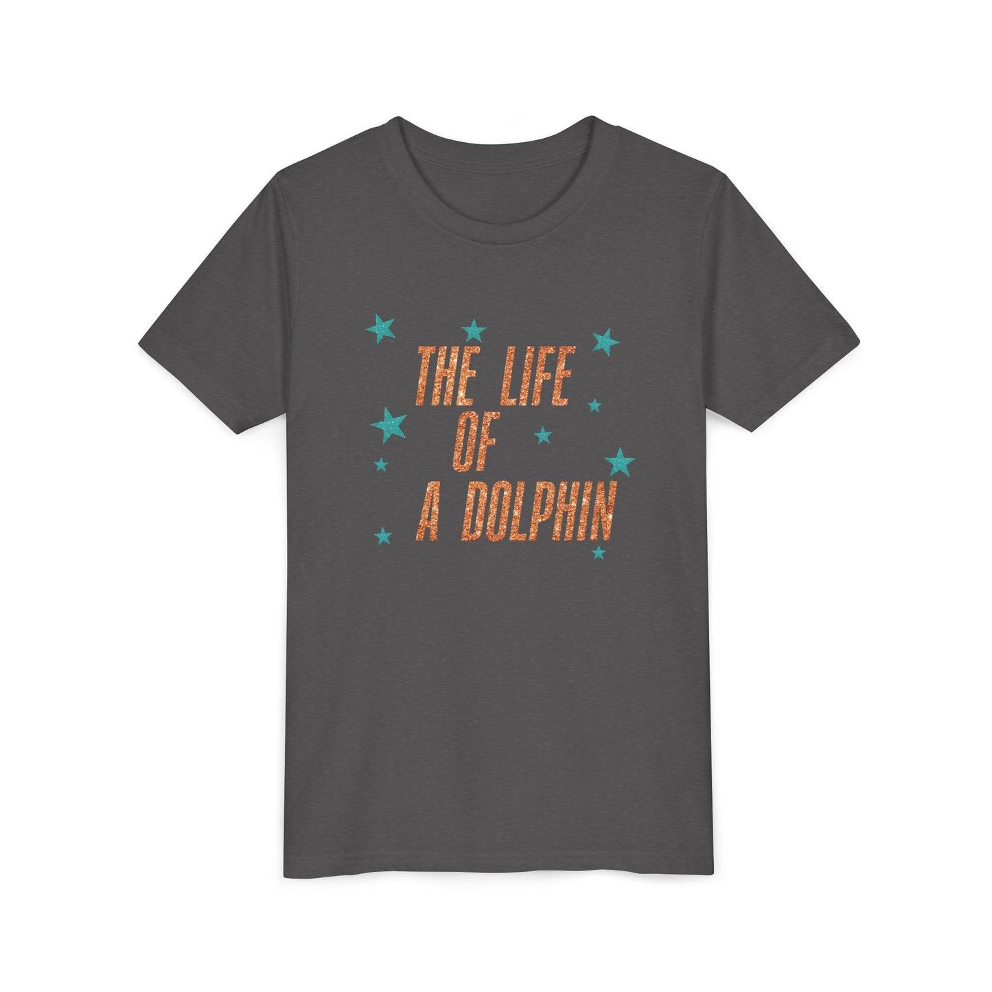 Life of a Dolphin Faux Glitter - Bella Canvas