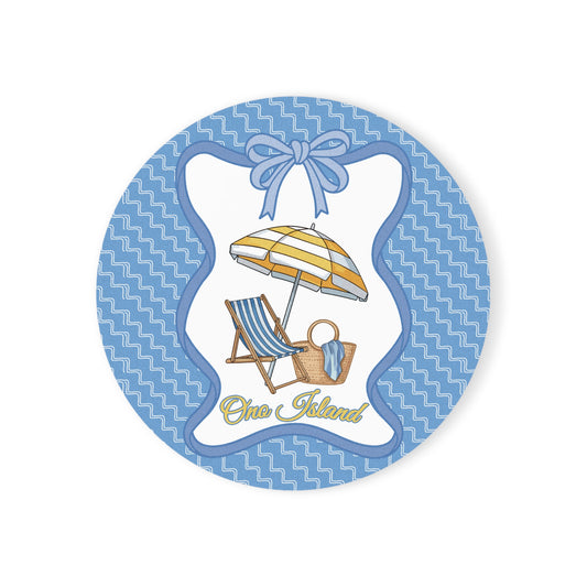 Ono Island Beach Days Cork Coaster