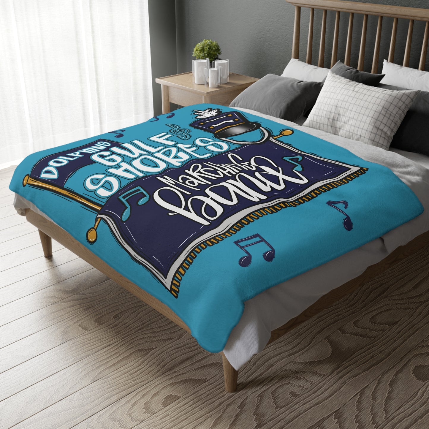 GS Marching Band 2 Sided Cozy Microfiber Blanket