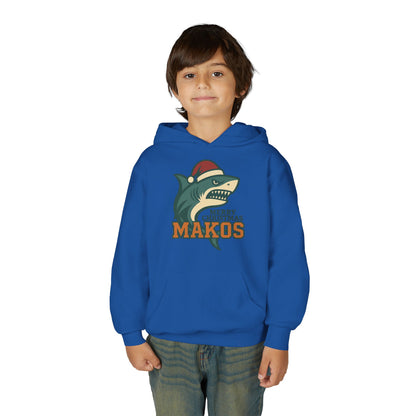 Youth Makos Christmas Hoodie — Merry Christmas Shark Holiday Sweatshirt