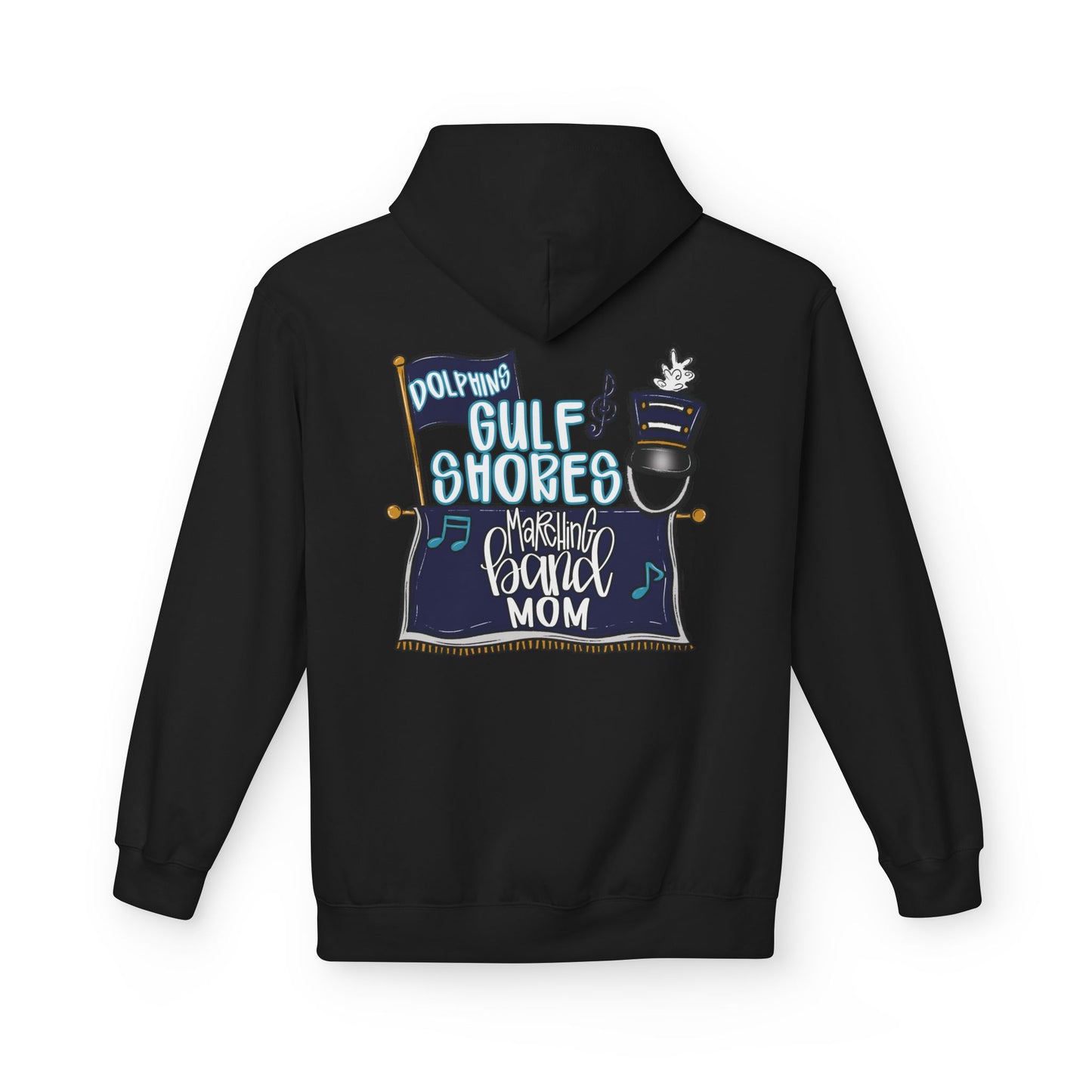 Adult Gulf Shores Marching Band Mom Hoodie - Gildan
