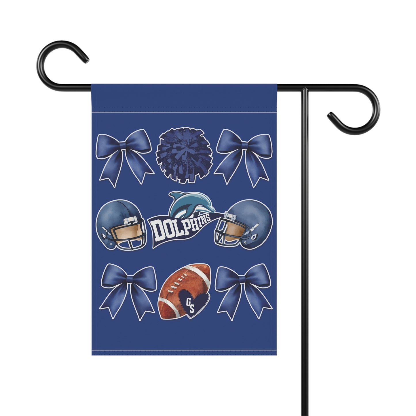 Dolphins Football & Cheer Garden Banner & Game Day Flag
