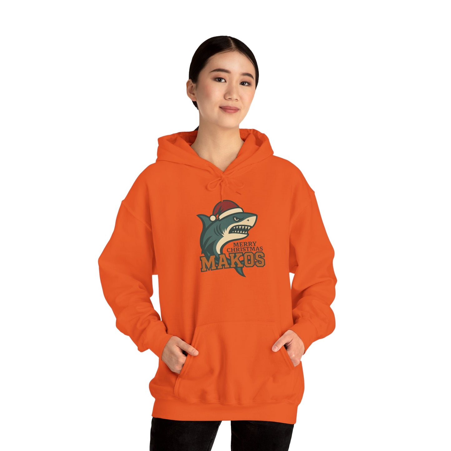 Merry Christmas Makos Hoodie - Gildan