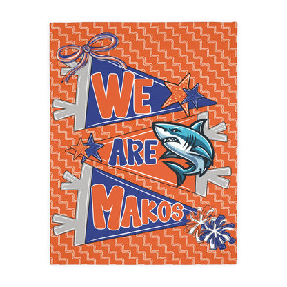 We Are Makos 2 Sided Plush Blanket