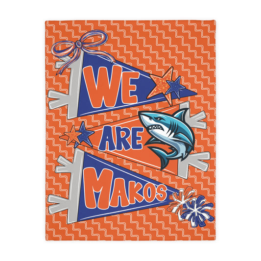 We Are Makos 2 Sided Plush Blanket