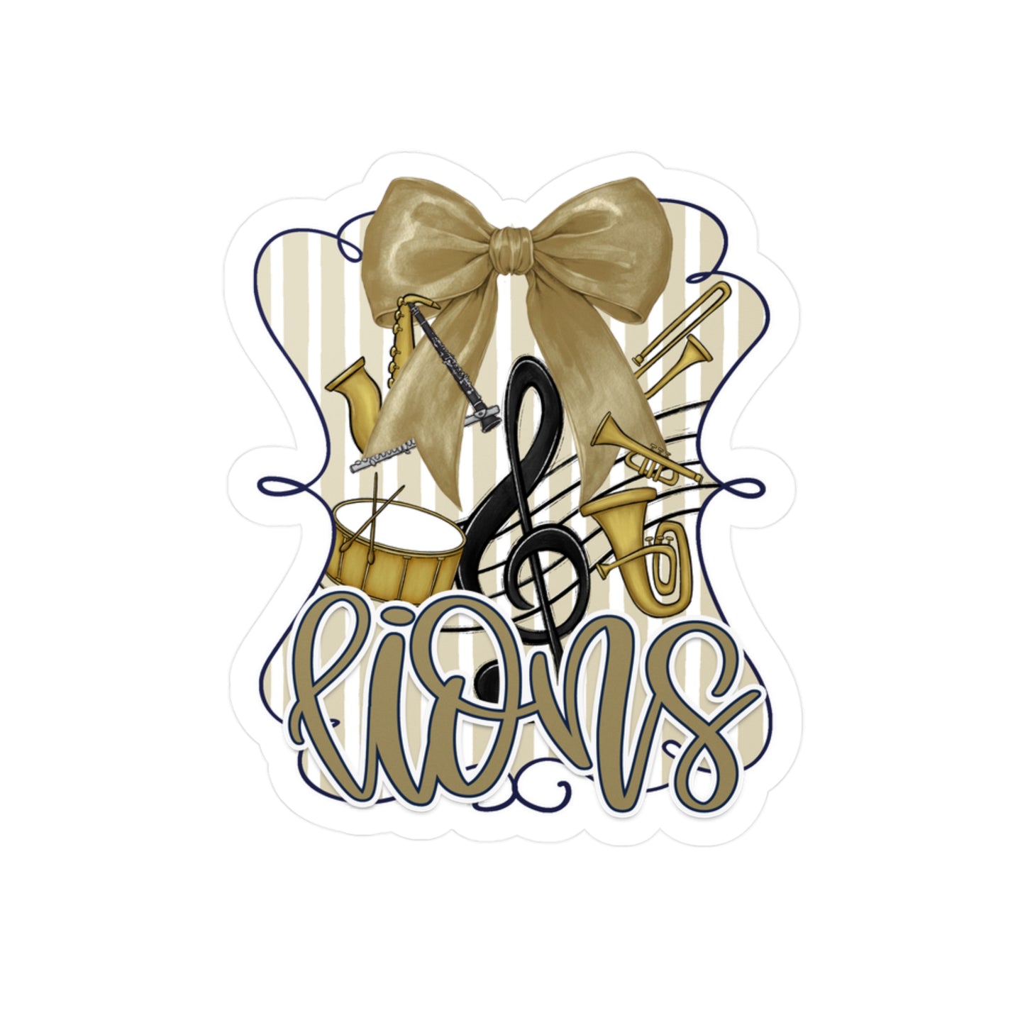 Foley Lions Band Decals