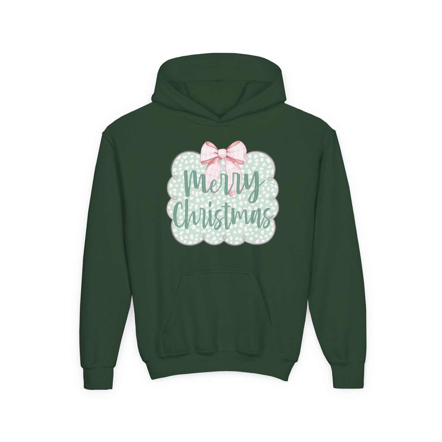 Merry Christmas Youth Hoodie - Gildan