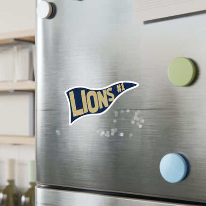 Lions Pennant Vinyl Decals
