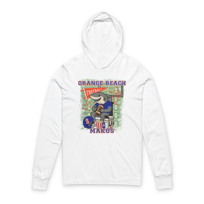 Adult Makos Tailgate Time Long Sleeve Tee - Bella Canvas