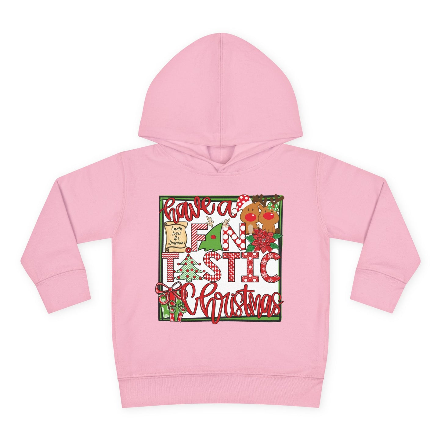 Dolphins Fintastic Christmas Toddler Hoodie