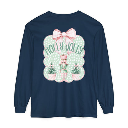 Holly Jolly Long Sleeve Tee - Comfort Colors