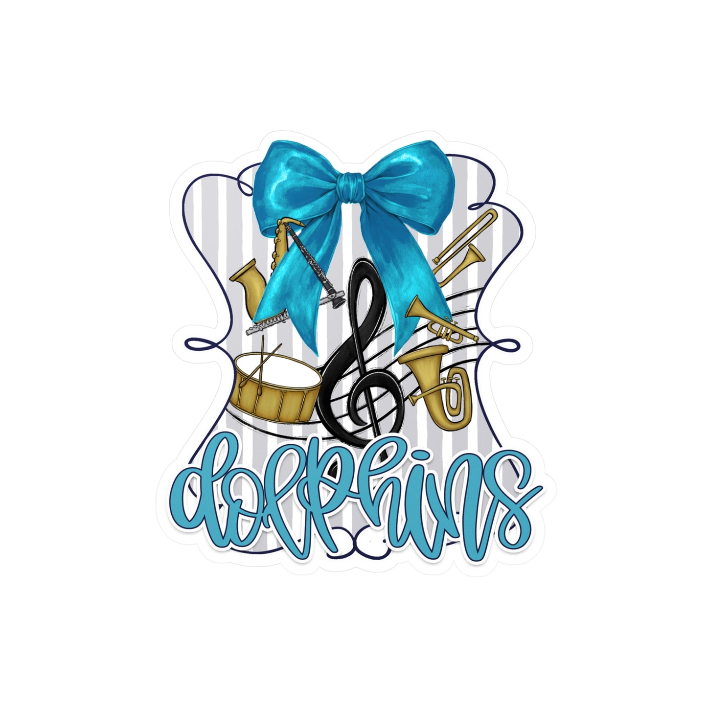 GS Dolphins Band Decals