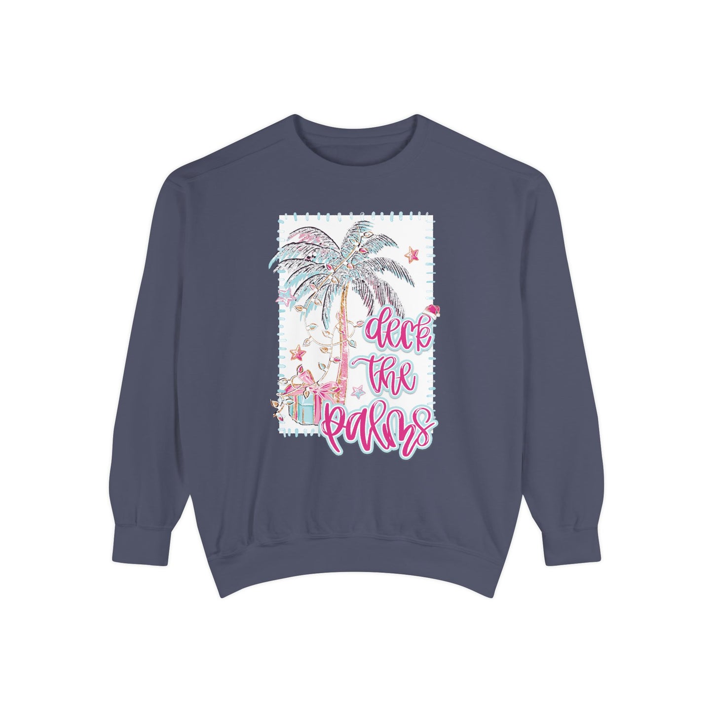 Deck the Palms Sweatshirt - Comfort Colors