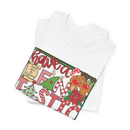 Dolphins Fintastic Christmas - Bella Canvas