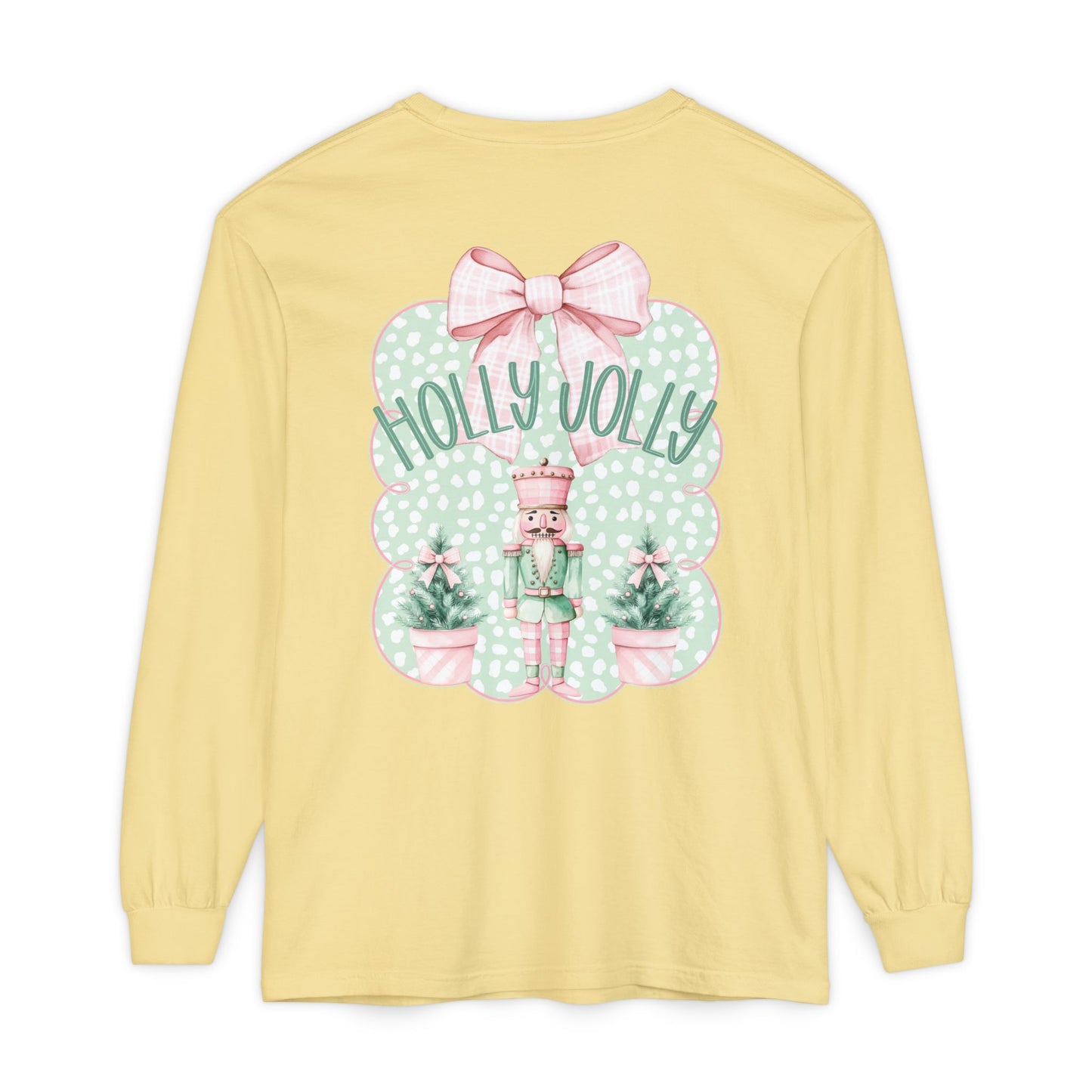 Holly Jolly Long Sleeve Tee - Comfort Colors