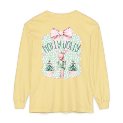 Holly Jolly Long Sleeve Tee - Comfort Colors