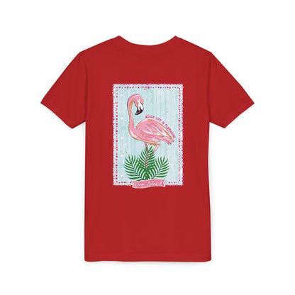 Beach Life is Flamazing Flamingo Tee - Bella Canvas