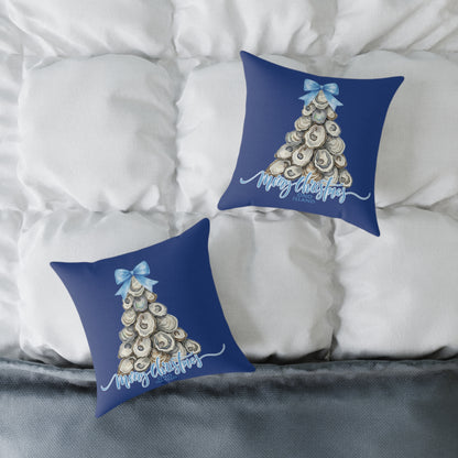 Ono Island Oyster Tree Blue Pillows