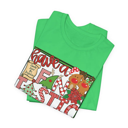 Dolphins Fintastic Christmas - Bella Canvas