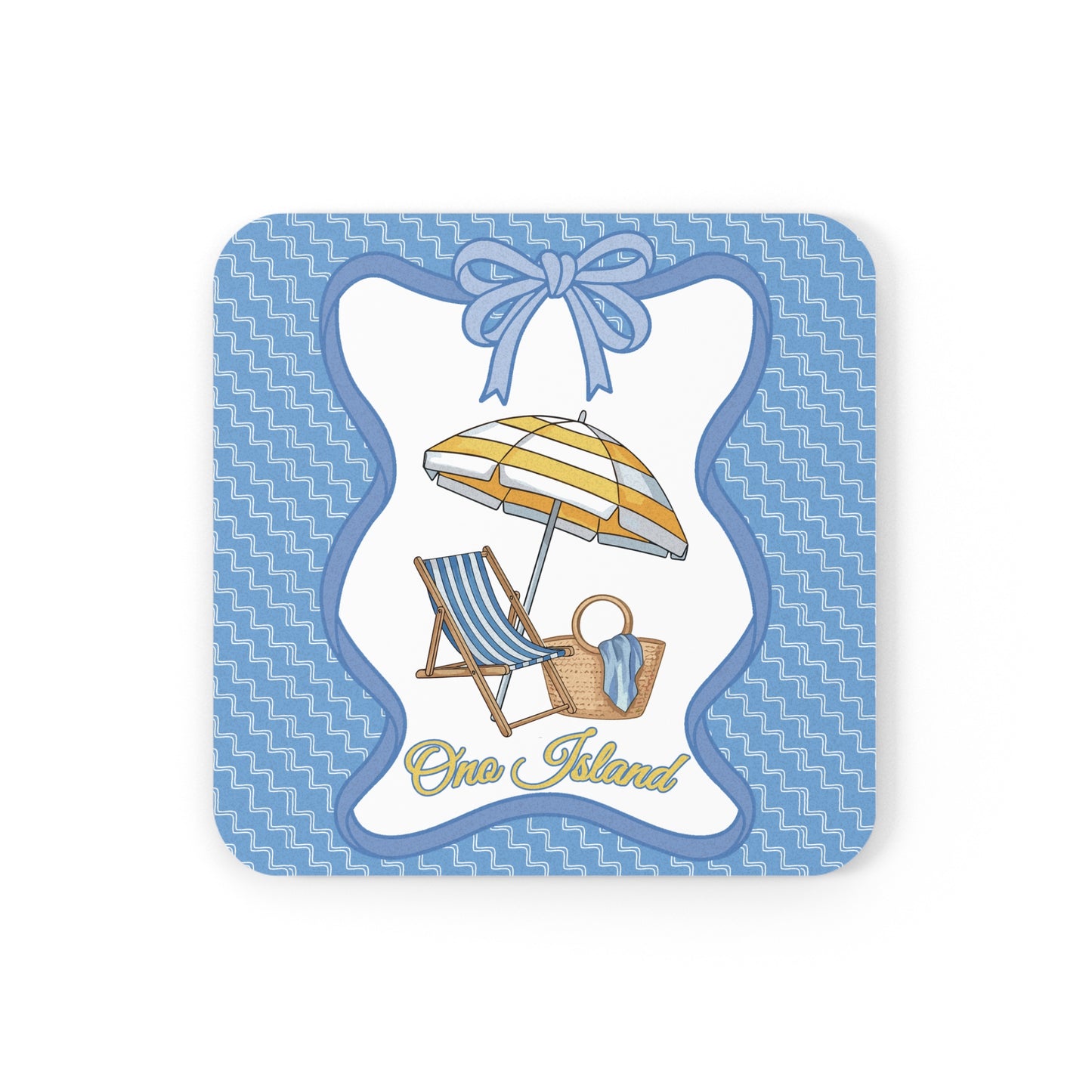 Ono Island Beach Days Cork Coaster