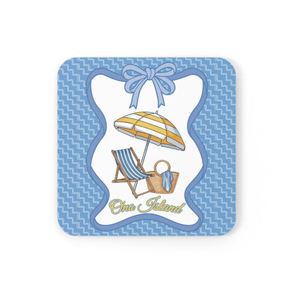 Ono Island Beach Days Cork Coaster