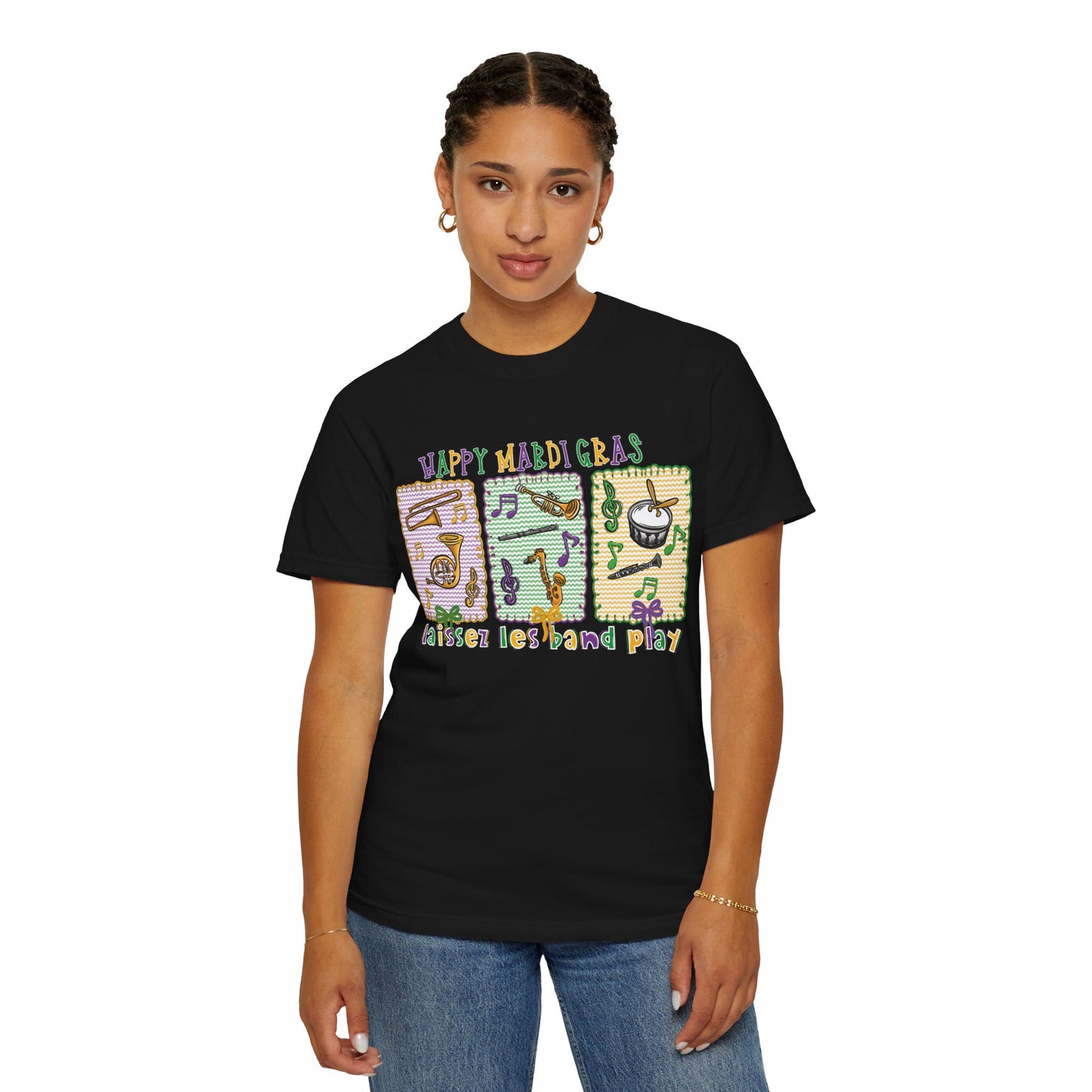 Happy Mardi Gras Jazz T-Shirt — Let the Good Times Roll Shirt
