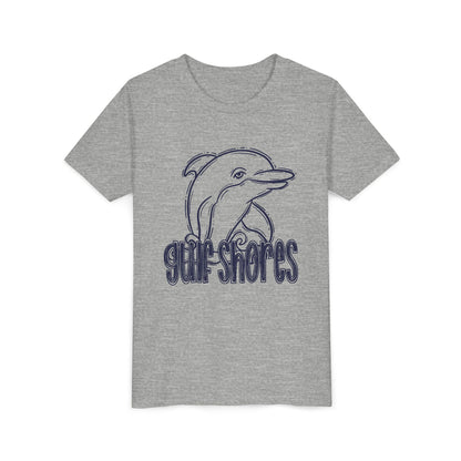 Youth Dolphin Sketch Tee - Bella Canvas