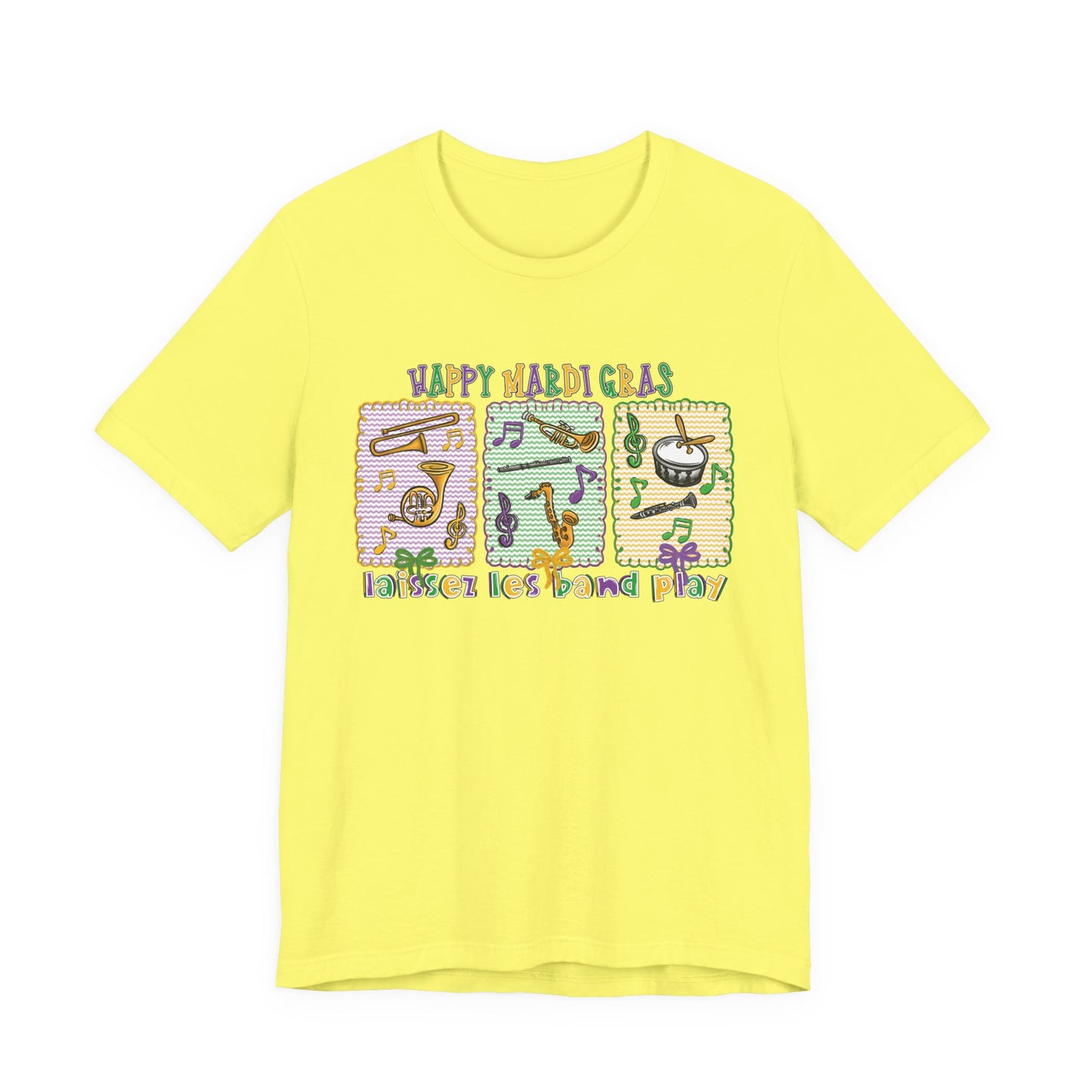 Mardi Gras T-Shirt — "Happy Mardi Gras" Carnival Mask & Beads Celebration Tee