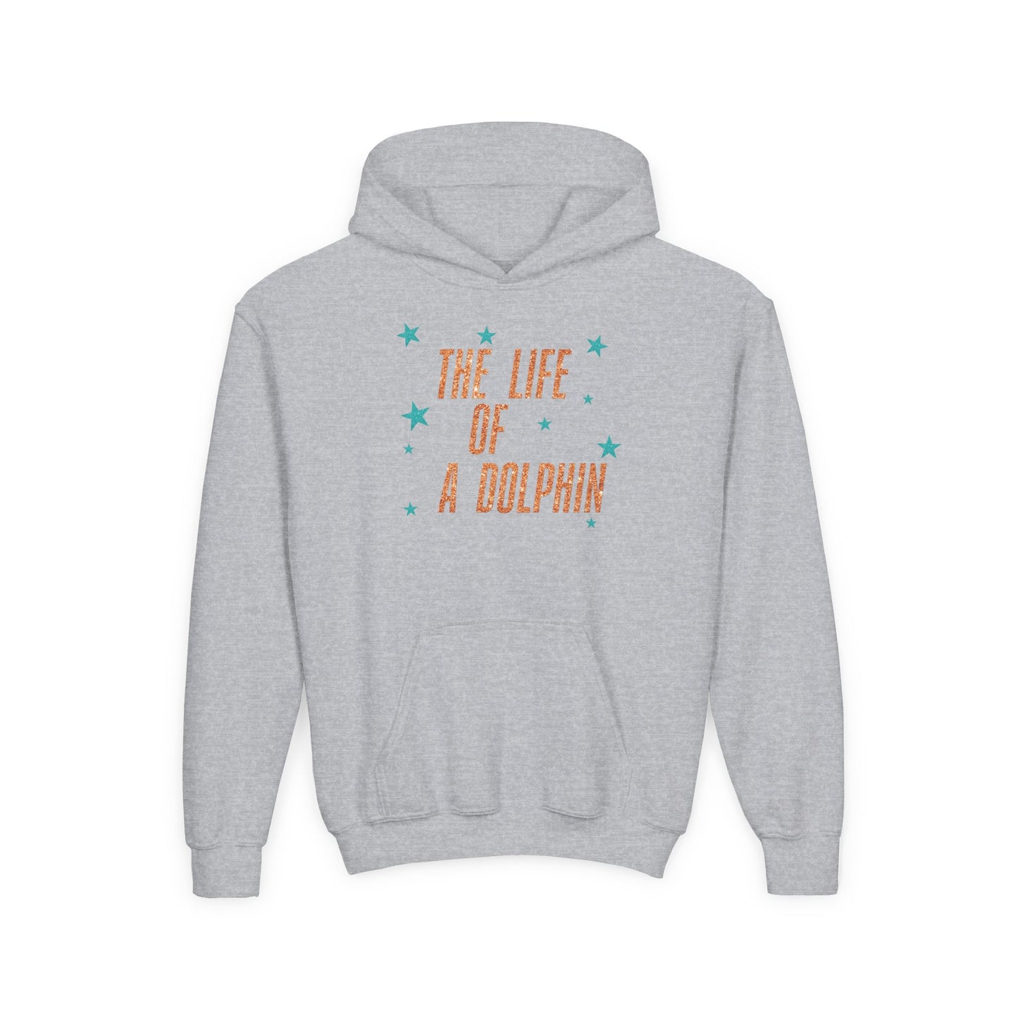 Life of a Dolphin FAUX glitter - Bella Canvas