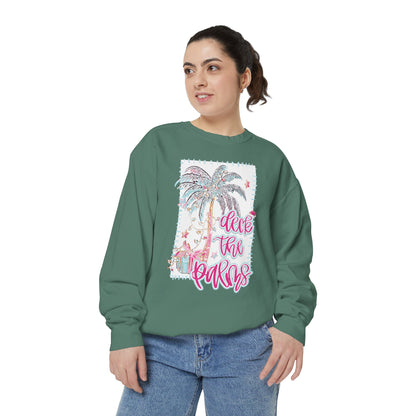 Deck the Palms Sweatshirt - Comfort Colors