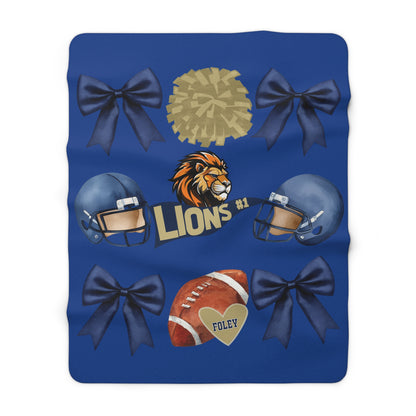 Lions Spirit Sherpa Fleece Blanket