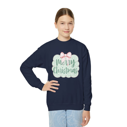 Merry Christmas Youth Sweatshirt - Gildan