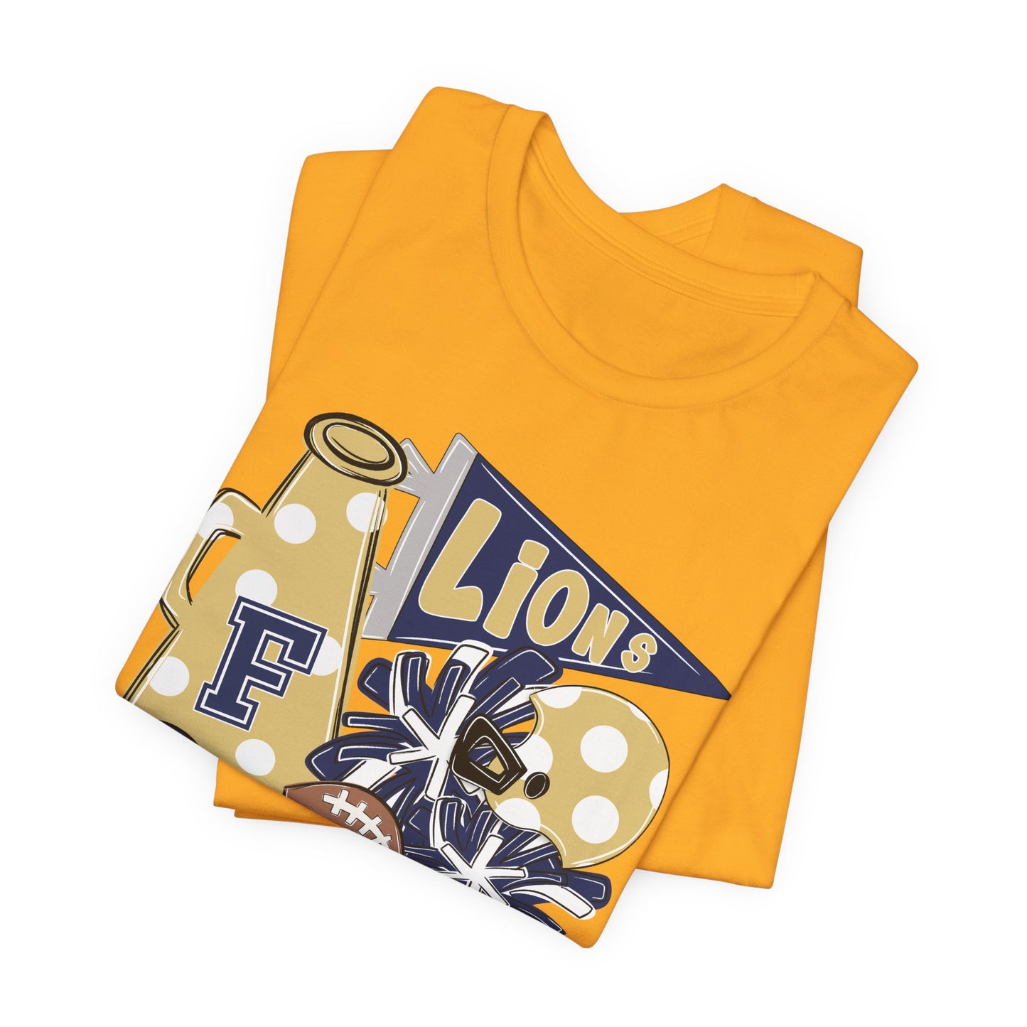 Lions Football Spirit Tee - Bella Canvas