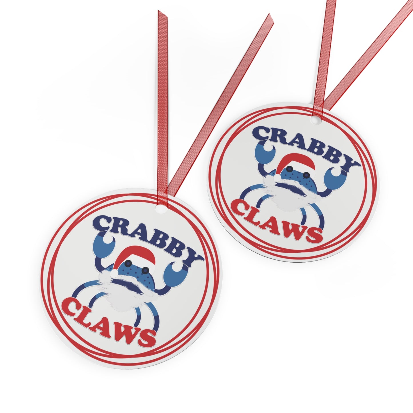Crabby Claws Christmas Ornament
